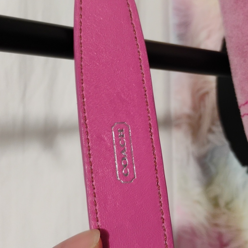 RARE! Auth Coach Y2K 90's Vintage Legacy 🩷 Pink Suede Small Satchel - Picture 8 of 16